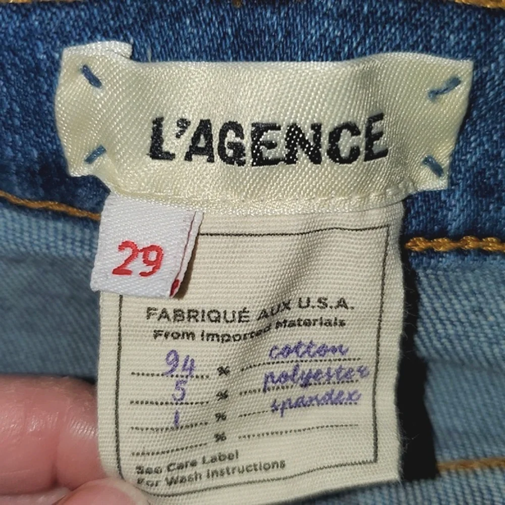 L'AGENCE Ryland Denim Shorts Size 29 - Picture 4 of 8